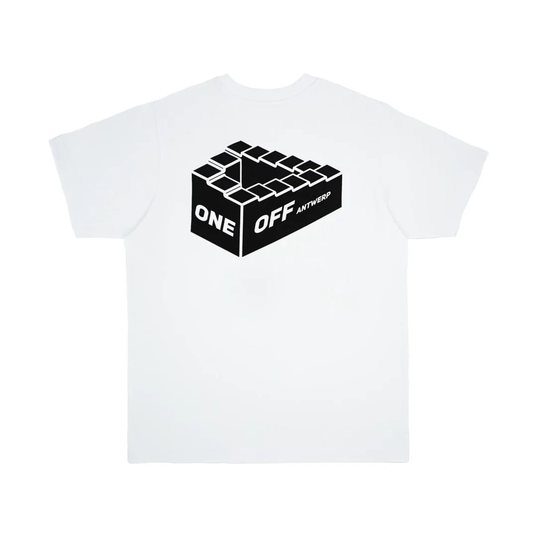 Infinite Stairs Logo Tee White